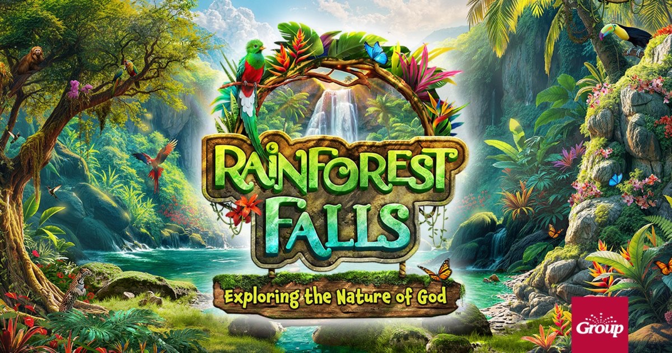 Rainforest Falls V.B.S. artwork.